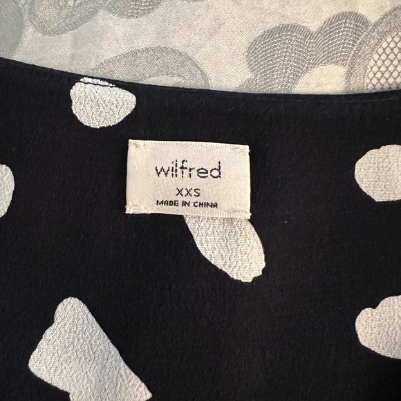 Wilfred XXS navy and white light-weight summer dress with buttons and pockets - Picture 3 of 5